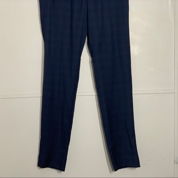 TED BAKER LONDON Jay 100% Wool Plaid  Men's Trousers - Picture 3 of 14